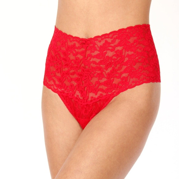 NEW Hanky Panky Retro High Waist Thong Color RED ONE SIZE - Picture 1 of 7